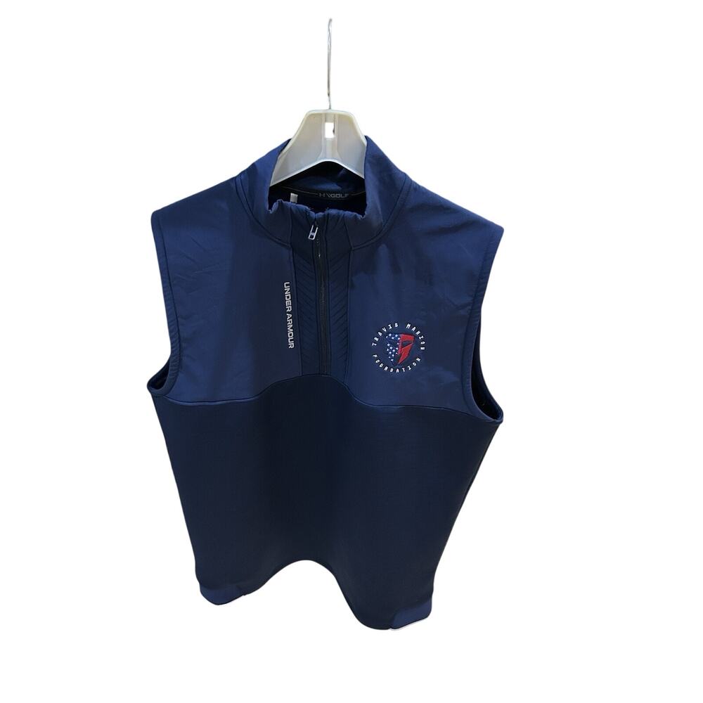 NWT Under Armour Travis Manion Foundation Vest Pullover Performance Blue Large